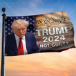 Trump 2024 Not Guilty Flag Donald Trump Mugshot Flag We The People Merch