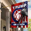 Donald Trump Mugshot Trump Or Death Flag Inside American Flag 1776 2014 Political Merch