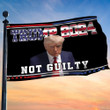Trump 2024 Not Guilty Flag Donald Trump Mug Shot Political Campaign Merch