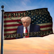 Trump Mugshot Flag Trump 2024 Never Surrender Flag Gun Lovers Patriotic Merchandise