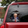 Trump Mugshot Wanted 2024 For Four More Years Car Sticker Donald Trump Campaign Merchandise