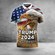 Trump 2024 Not Guilty Polo Shirt Donald Trump Merch American Eagle We The People Clothing