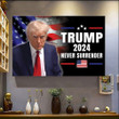Donald Trump Mugshot Poster Trump Never Surrender Merchandise MAGA Merch