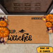 Personalized Sup Witches Doormat Happy Halloween Custom Welcome Mats House Decor