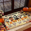 In This House We Love Family Dream Big Doormat Horror Movie Halloween Doormat For Home