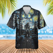 Bigfoot Starry Night Hawaiian Shirt Sasquatch Van Gogh Starry Night Gifts For Bigfoot Lovers