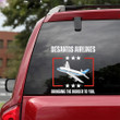 Desantis Airlines Bringing The Border To You Car Sticker Ron Desantis 2024 Supporters Merch