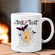 Sloth And Bat Trick Or Treat Mug Black Halloween Coffee Mug Gifts For Brother