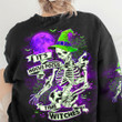 Hocus Pocus Time Witches Sweatshirt Funny Skeleton Halloween Clothing Gifts For Friends