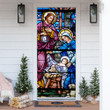 Christmas Door Cover Christ Was Born On Christmas Day Door Cover House Decor