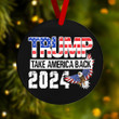 Trump 2024 Take America Back Ornament US Eagle Vote Donald Trump Merch Christmas Tree Decor
