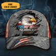 Personalized Trump 2024 Hat Take America Back Patriotic Eagle Donald Trump Merch Patriotic Hat