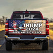 Trump 2024 Tailgate Wrap Take America Back Patriotic Eagle Donald Trump Merch We The People