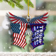 Trump 2024 Ornament American Eagle Shape Keep America Great Trump Campaign Merchandise