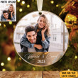 Personalized Christmas Ornaments With Photo Couples Ornament Xmas Tree Decorations