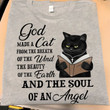 Black Cat God Made A Cat From The Breath Of The Wind Shirt Black Cat Gifts For Her