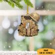 Personalized Camo Tactical Military Vest Veteran Ornament Christmas Gifts For Veterans