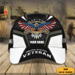 Custom Eagle Us Veteran Hat Land Of Free Because Of The Brave Patriotic Gifts For Veterans