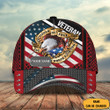 Personalized Veteran Hat Eagle Freedom Isn't Free Patriotic Military Veteran Caps