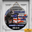 Personalized Dd-214 Veteran Wooden Sign Grumpy Old Veteran And His Freakin Wife Live Here