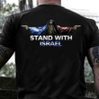 American Stand With Israel Shirt Skull With American Israel Flag And Gun Patriotic Clothing