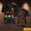Personalized All About That School Bus Halloween Shirt Funny For Bus Driver Gift Ideas
