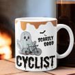 Ghost Scarily Good Cyclist Halloween Mug Gifts For Bicycle Lovers Cyclists For Him
