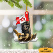 Personalized Canada Veteran Christmas Ornament Patriotic Honour Canada Veteran Gift Ideas