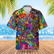 Electric Guitar Hippie Hawaii Shirt Best Gifts For Electric Guitar Players For Him