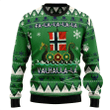 Norway Viking Ugly Christmas Sweater Dragon Boat Fa La La La La Valhalla Sweater