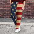 American Flag Pants Vintage Print Patriotic USA Long Pants