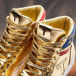 The Never Surrender Trump Golden Sneakers Recreation MAGA Merch Trump 2024 Shoes