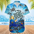 Sea Turtle Whale Northwest Coast Hawaiian Shirt Haida Art Print Button Up Aloha Shirt