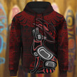 Raven And Wolf Haida Art Hoodie Native Design Clothing Gifts For Cousin