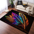 Colorful Native Feather Rug Indigenous Pride Every Child Matters Awareness Movement Merch