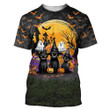 Happy Halloween Black Cats T-Shirt Halloween Graphic Tees Halloween Gift Ideas