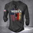 Texas And American Long Sleevee Shirt 'Merica American Flag Shirt