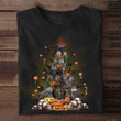 Owl Halloween Tree Shirt Skull Pumpkin Halloween Themed Gifts For Owl Lovers