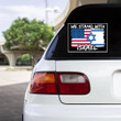 American We Stand With Israel Car Sticker USA Pray For Israel Car Decal Patriot Merchandise