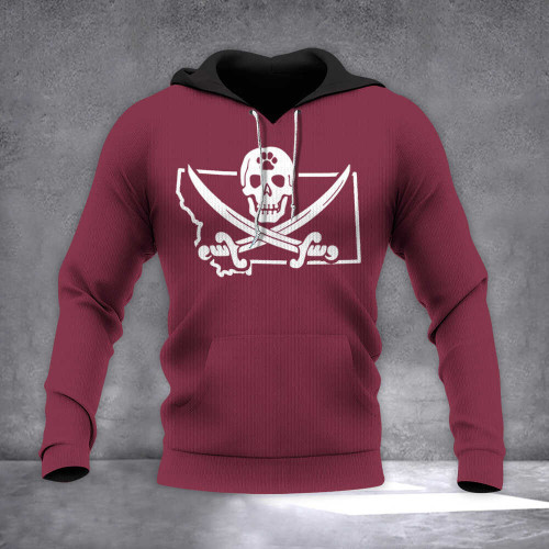 Montana State Pirate Hoodie Emanuel Wynn Flag Hoodie Best Gift For Boyfriend