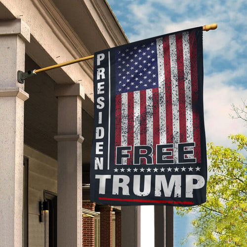 Free President Trump Flag Vintage Retro Support Donald Trump Flag 2024 President