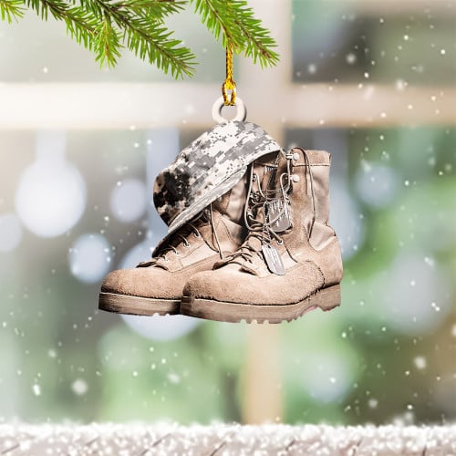 Soldier Boots Veteran Christmas Ornament Decorations Best Christmas Gifts For Veterans