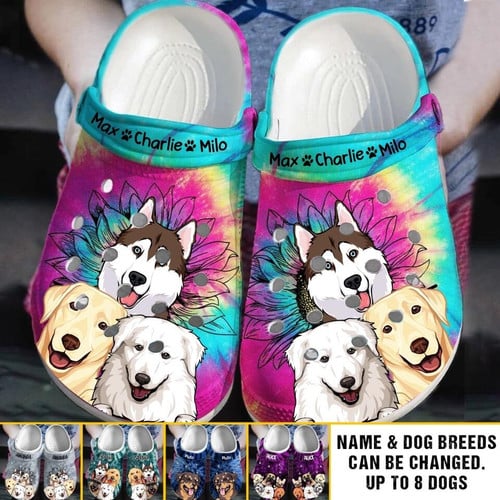 Personalized Custom Dog Clogs Cute Paws Clogs Gifts For Dog Lovers