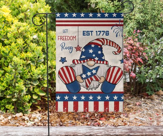 Independence Day 2023 Gnome Flag Let Freedom Ring 4th Of July Decoration Ideas For Outside