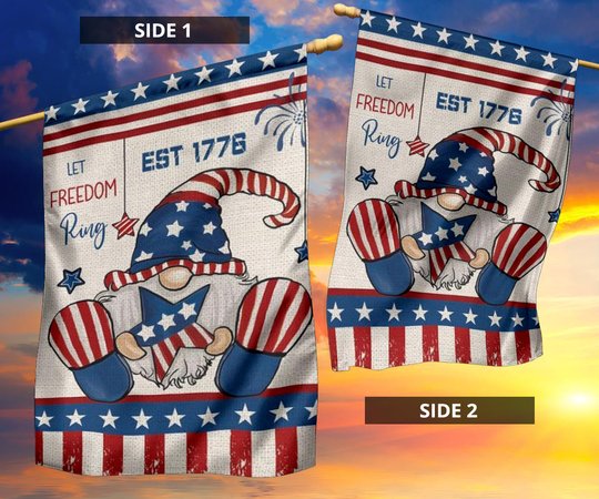 Independence Day 2023 Gnome Flag Let Freedom Ring 4th Of July Decoration Ideas For Outside