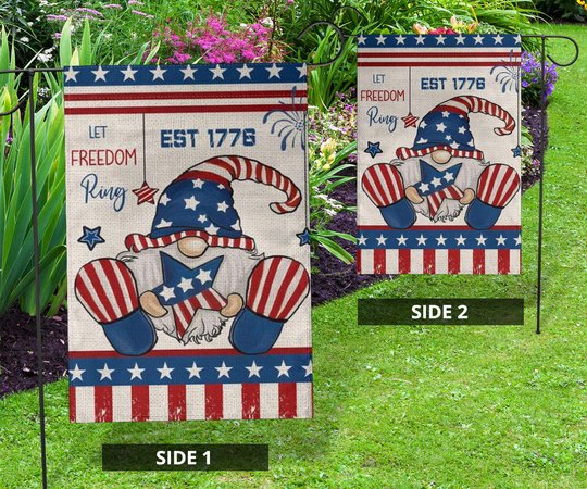 Independence Day 2023 Gnome Flag Let Freedom Ring 4th Of July Decoration Ideas For Outside