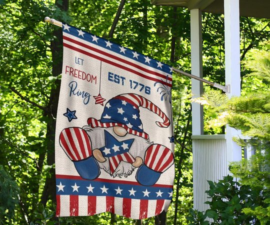 Independence Day 2023 Gnome Flag Let Freedom Ring 4th Of July Decoration Ideas For Outside