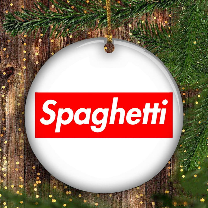 Spaghetti Ornament For Christmas Tree Ornament Hanging Gift For Italian Food Lovers