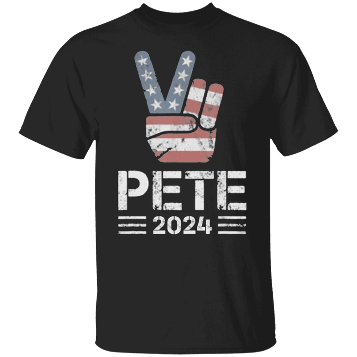 Pete Buttigieg 2024 Shirt America Flag Graphic Funny Political T-Shirts Gift For Myself
