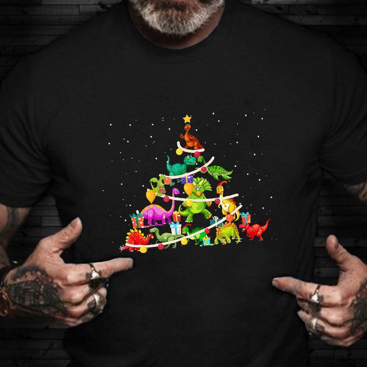 Dinosaurs Christmas Shirt Mens Womens Dinosaur Shirts For Adults Xmas Gifts Ideas
